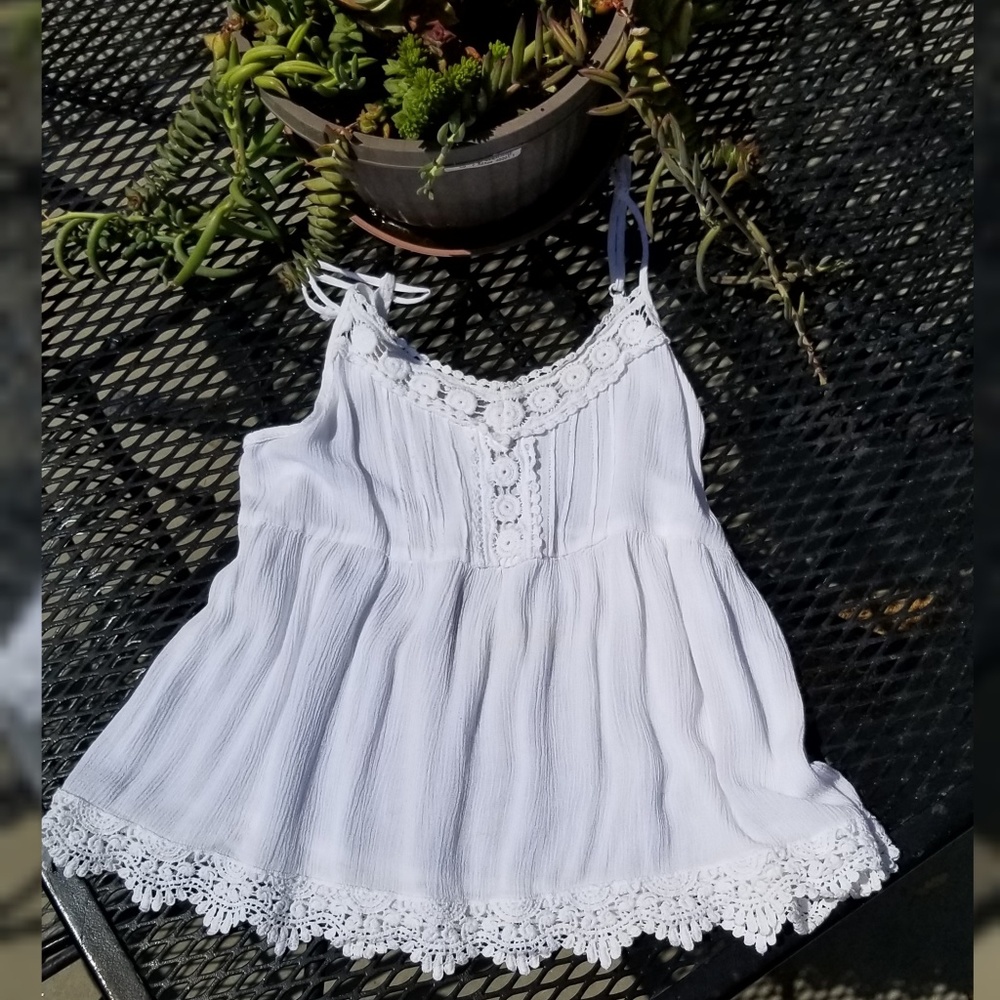 Flowy Boho Lace Detailed Acemi Blouse